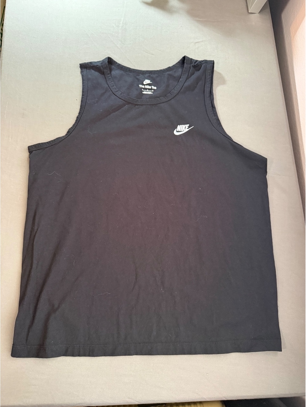 Nike The Nike Tee Black Sleeveless Tank Top Size Large